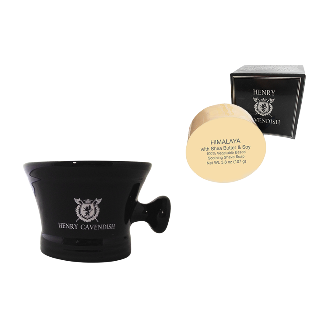 Shaving Soap and Ceramic Bowl Kit