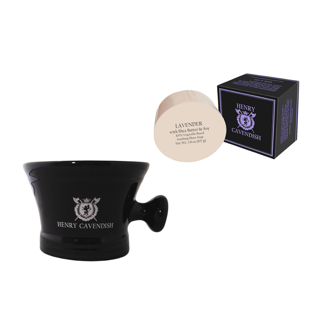 Shaving Soap and Ceramic Bowl Kit