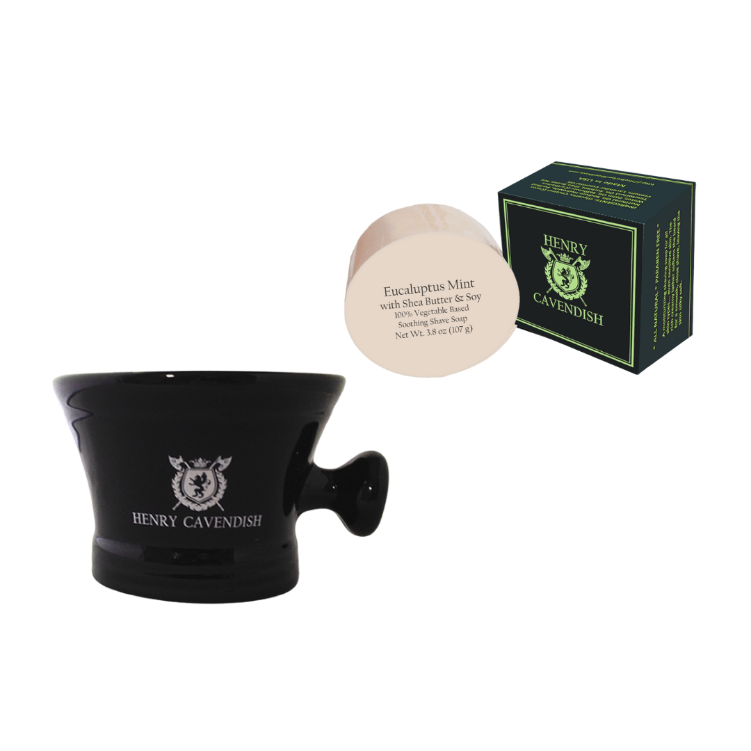 Shaving Soap and Ceramic Bowl Kit