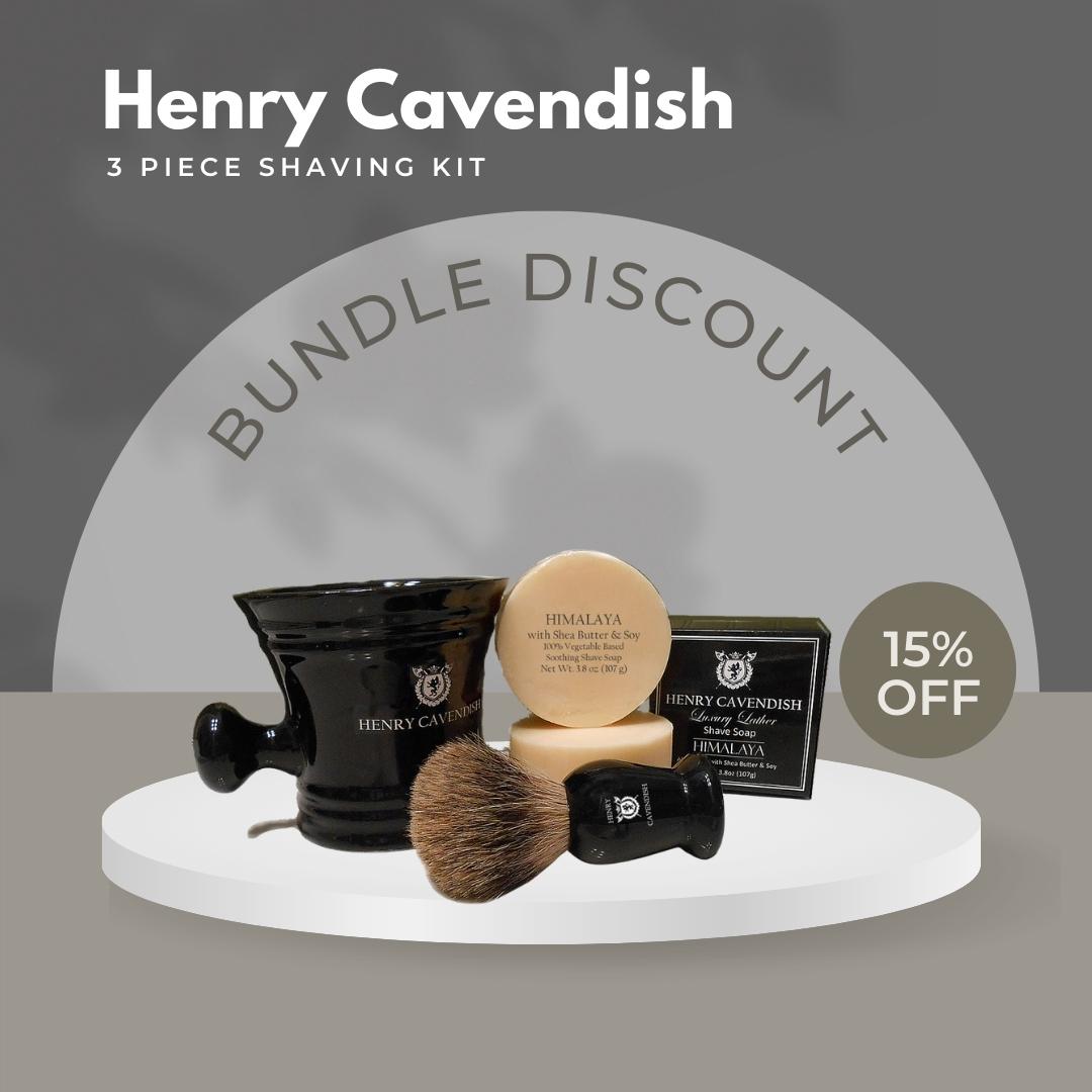 Shaving Soap, Ceramic Mug and Shaving Brush Kit