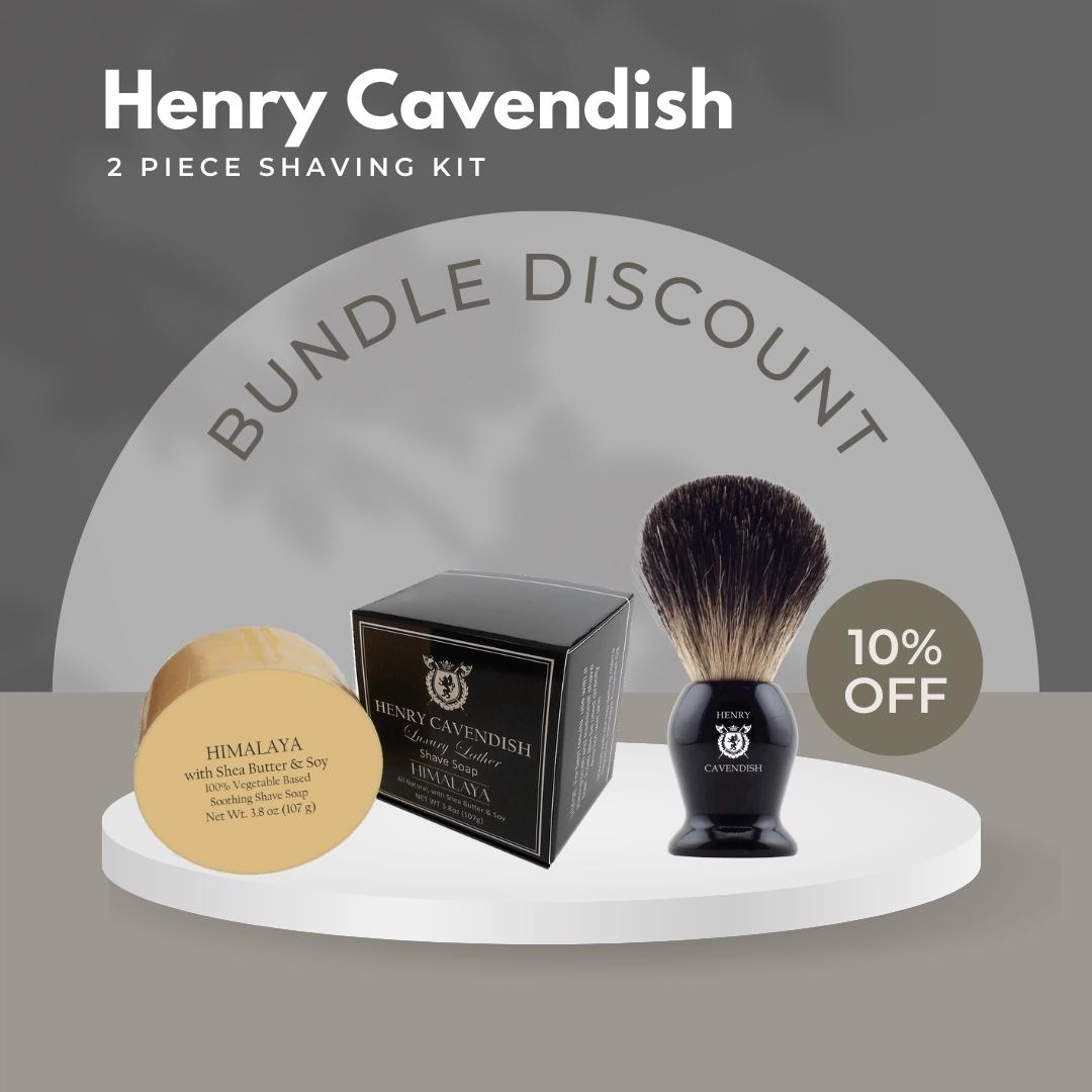 Shaving Soap and Badger Hair Shaving Brush Kit