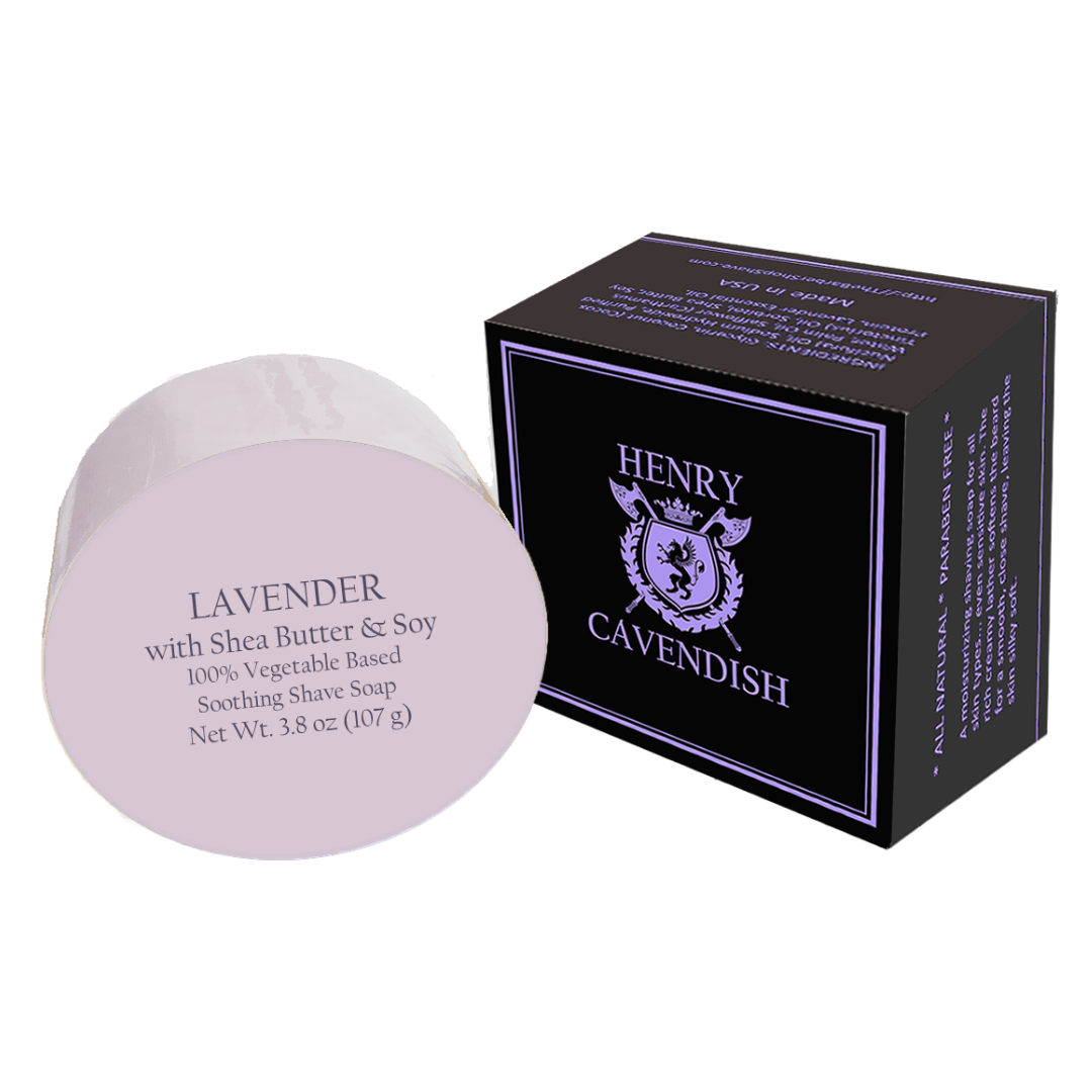 All Natural Lavender Shaving Soap