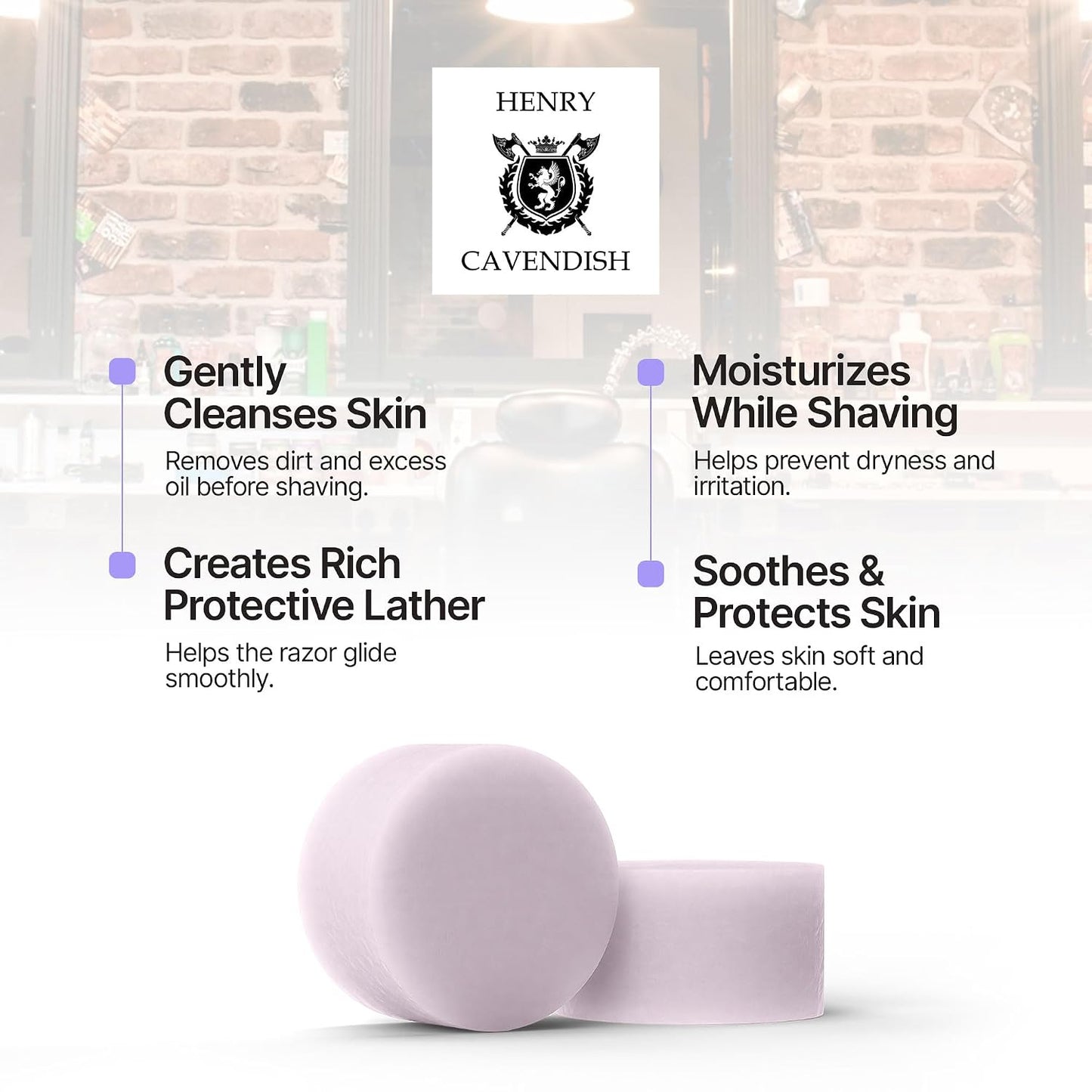 All Natural Lavender Shaving Soap