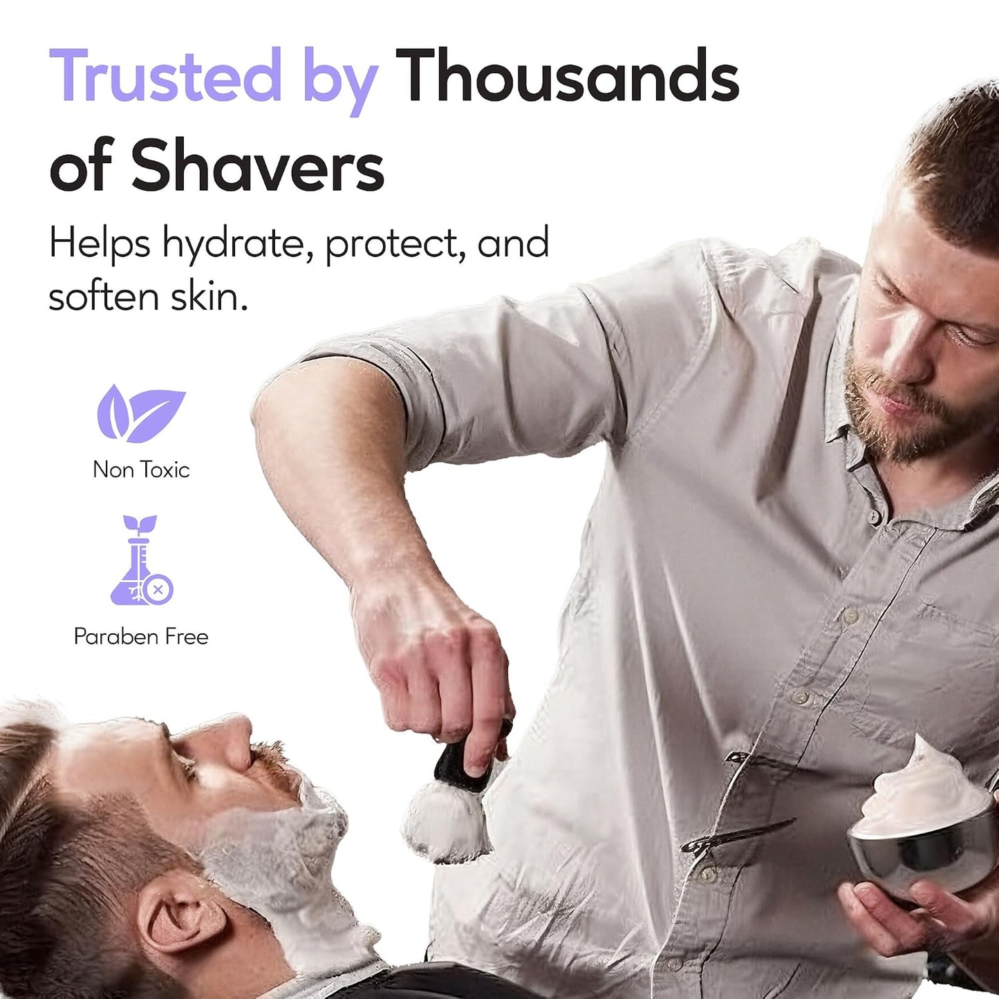 All Natural Lavender Shaving Soap