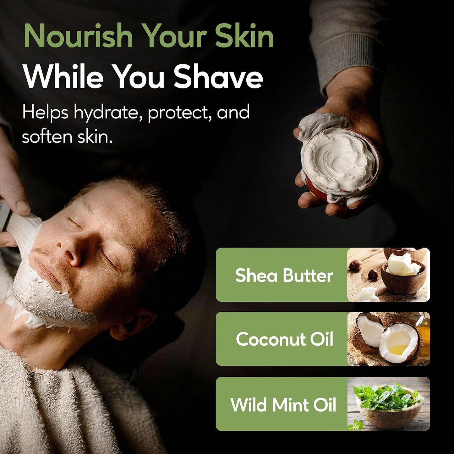 All Natural Eucalyptus Shaving Soap