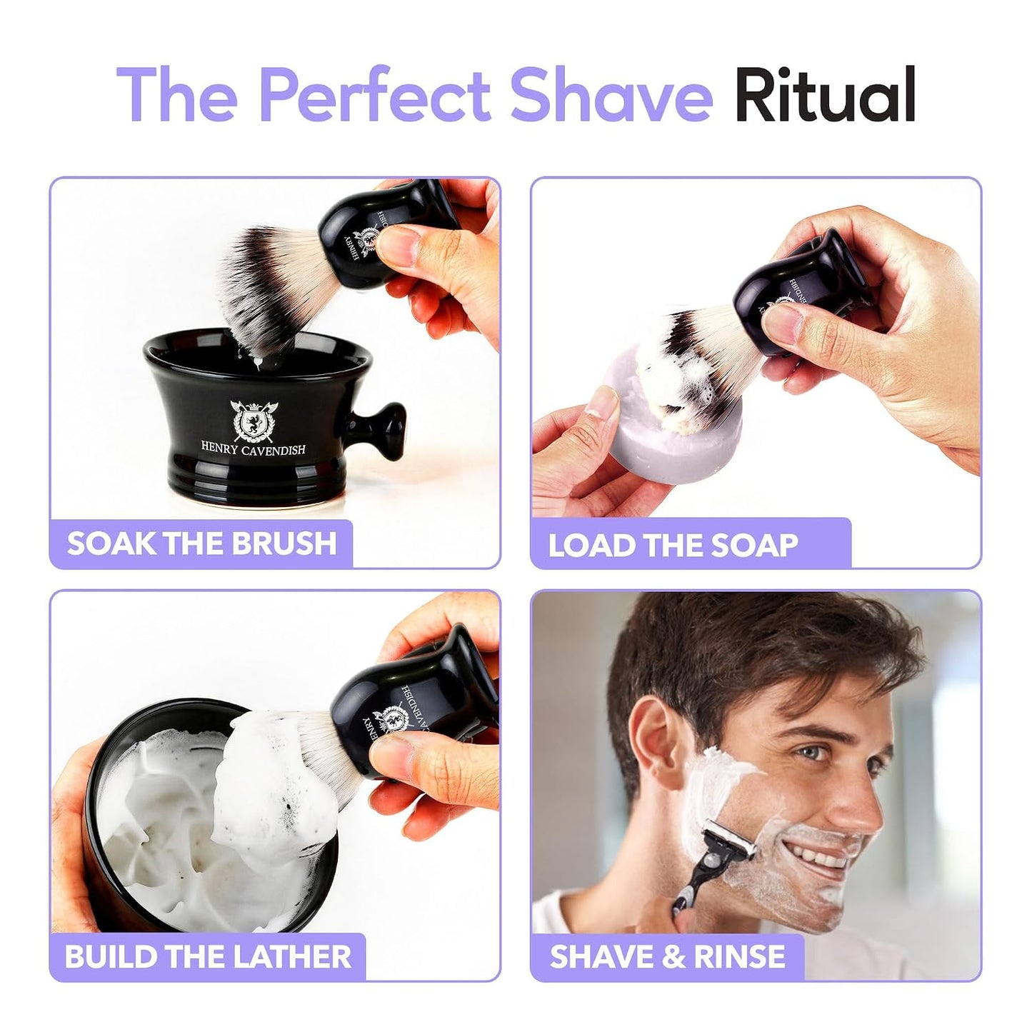All Natural Lavender Shaving Soap
