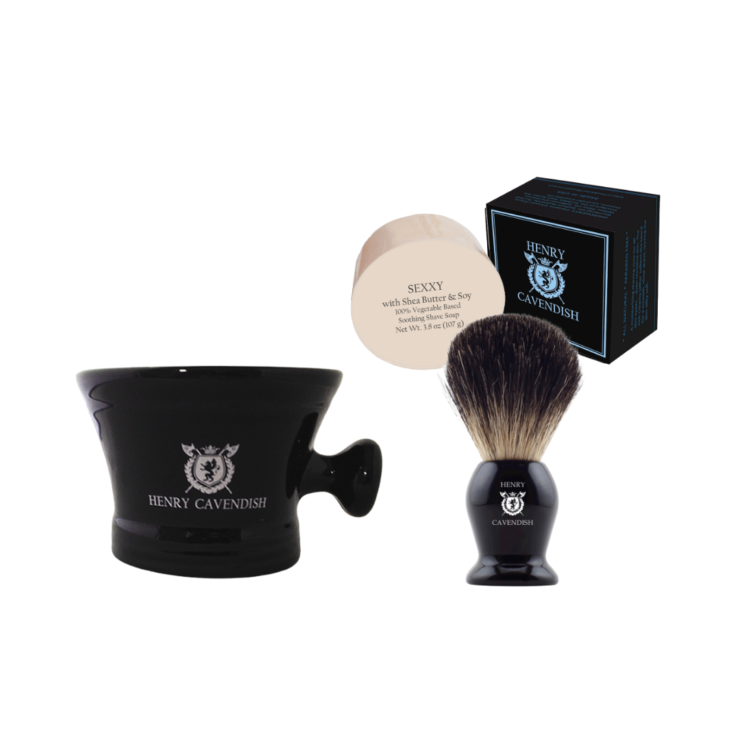 Shaving Soap, Ceramic Mug and Shaving Brush Kit – Henry Cavendish