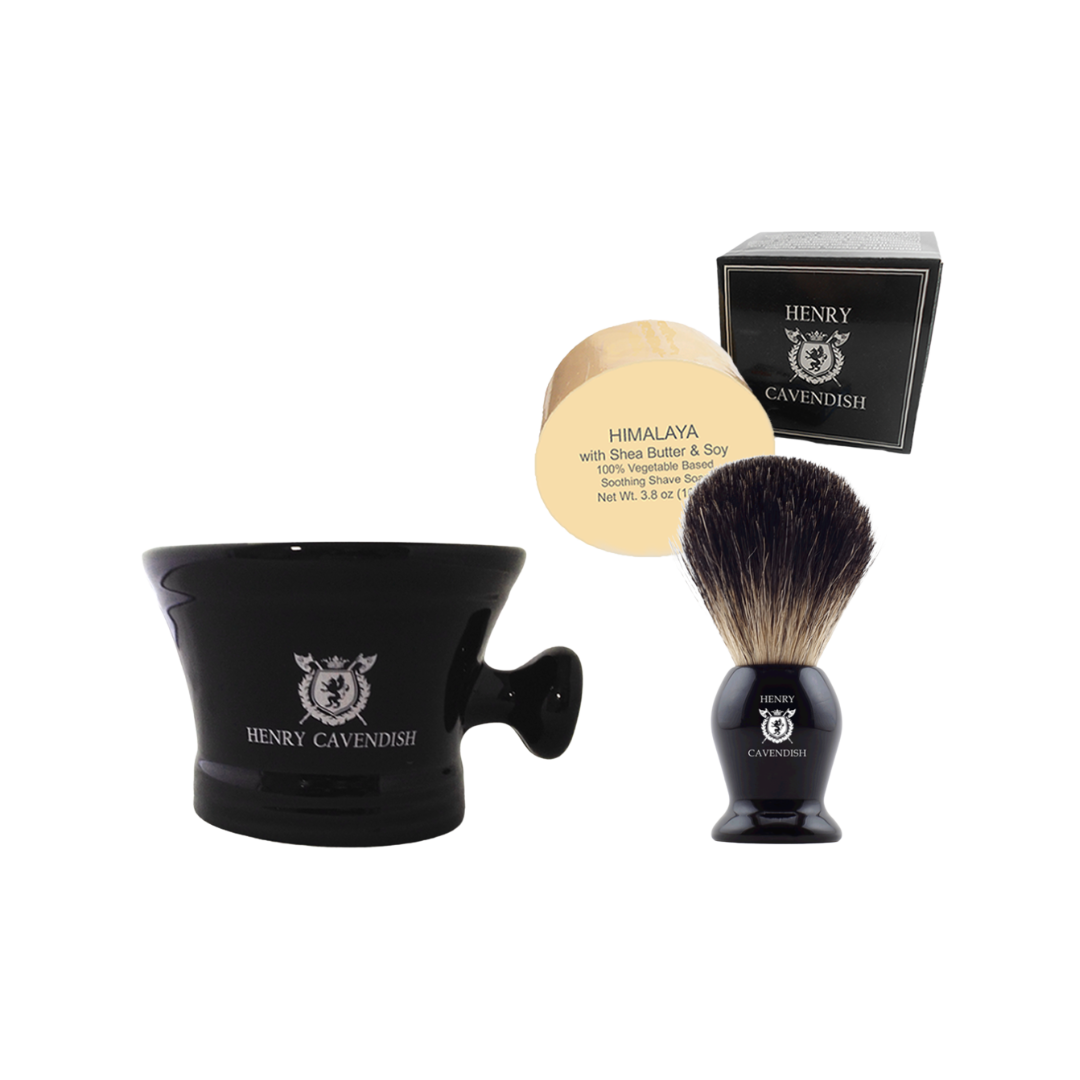Shaving Soap, Ceramic Mug and Shaving Brush Kit